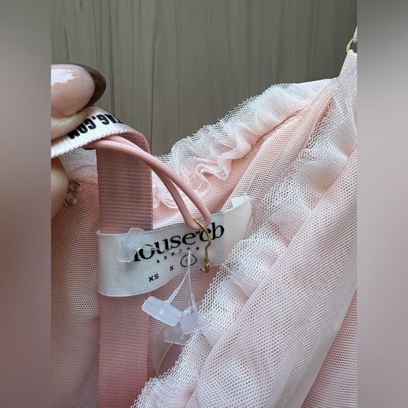 House of CB 'Gabriella' Soft Peach Ruffled Front Gown New with Tag! - Picture 11 of 13